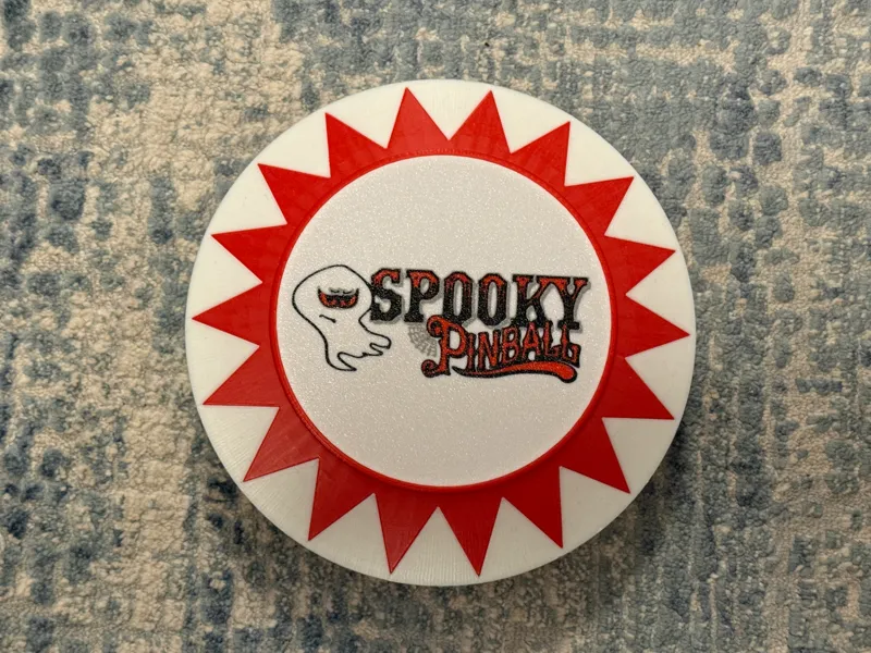 Spooky Pinball Pop Bumper Lightbox / Lamp
