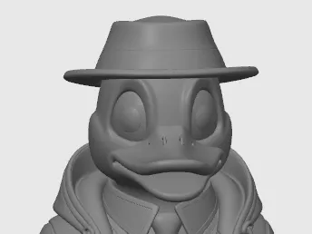 Duck with hat