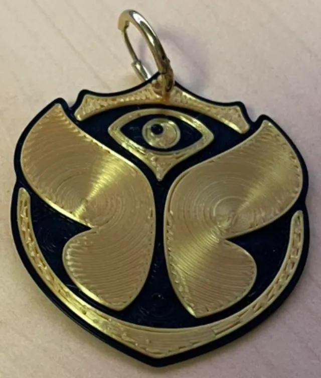 tomorrowland earrings/necklace and keyring