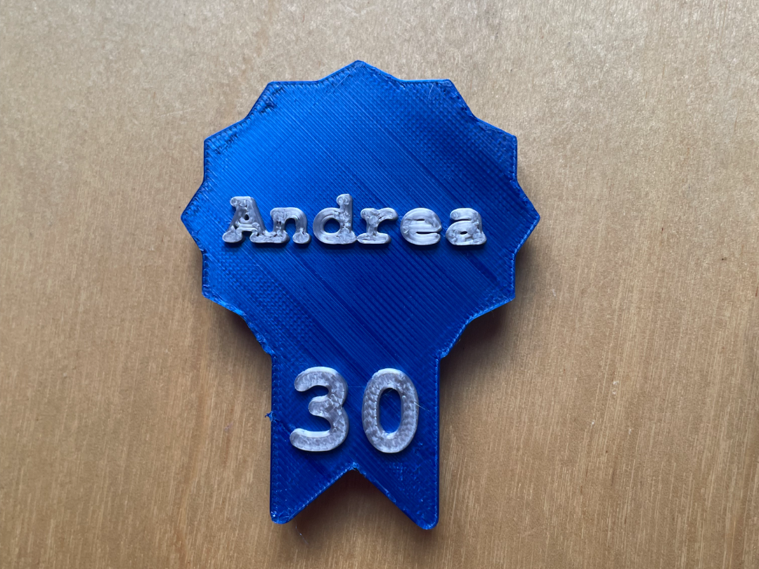 Medaglia a Calamita 30° Compleanno 