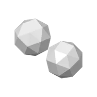 Sphères low poly — cubes adoucis — photo 2