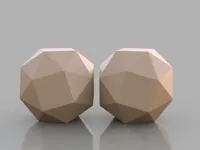 Sphères low poly — cubes adoucis — photo 1