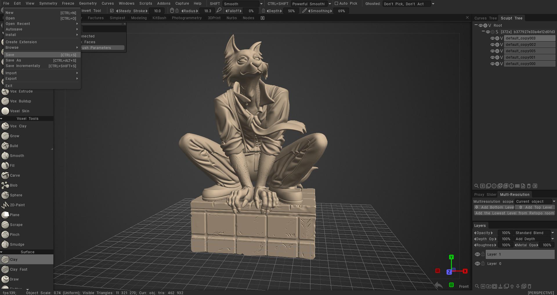 Miniatura 2 do modelo 3D BEASTARS动物狂想曲  雷格西レグシーLegoshi