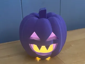 Glowing jack o'lantern
