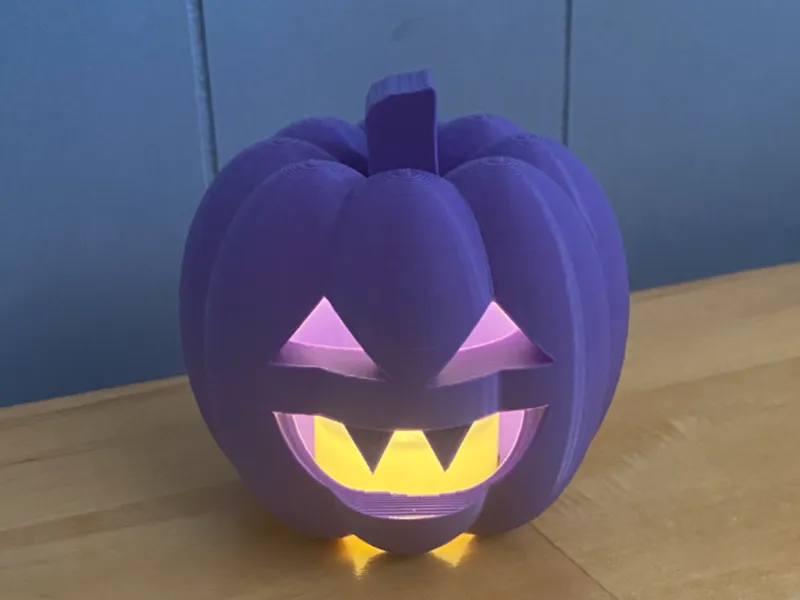 Glowing jack o'lantern