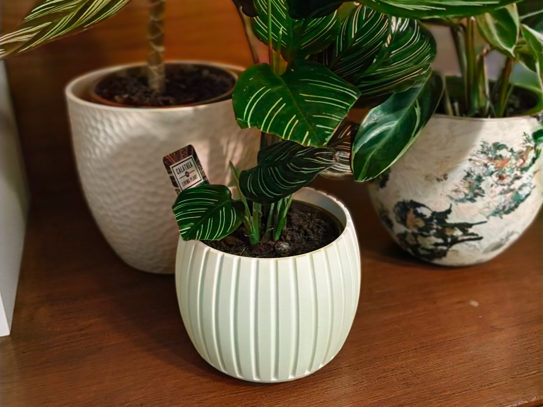 AUREA - Fluted Sphere Planter