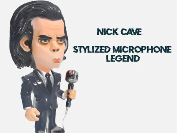 Nick Cave – Stylized Microphone Legend