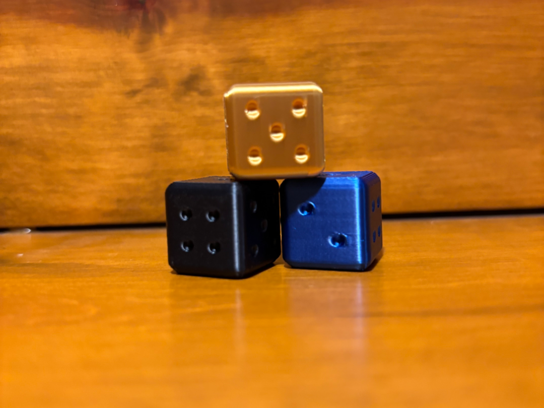 Rounded D6 dice