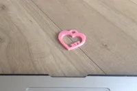 1 BFF heart charm