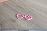 2 BFF heart charms
