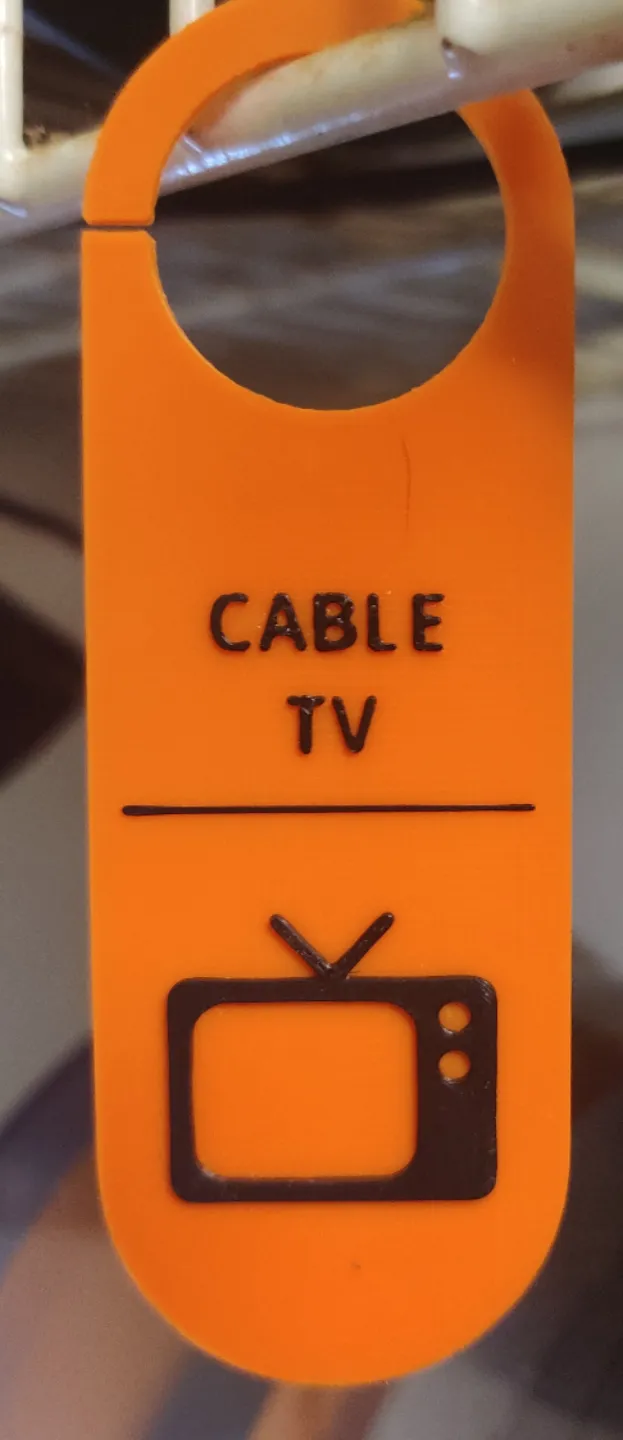 Cable TV Wire Hanging Marker