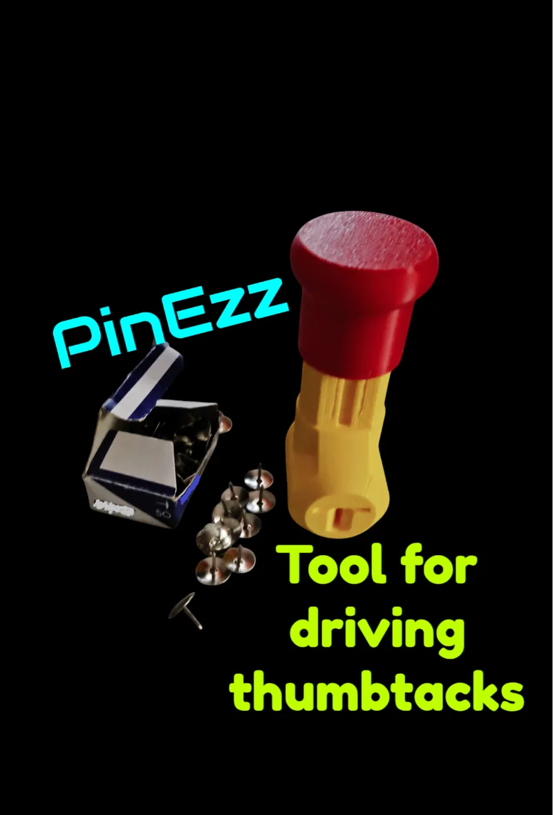 PinEzz - tool for driving steel thumbtacks