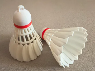 Badminton Shuttlecock Ornament (Screw Assembly, No Glue, Single or Multi-Color)
