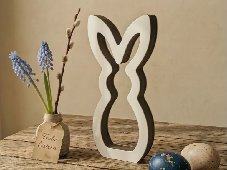 Osterhase 2 Farbig