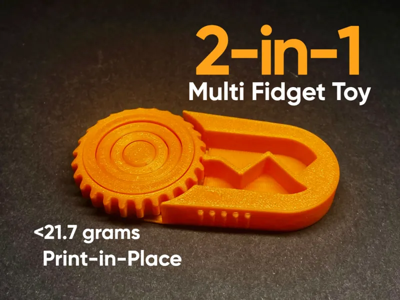 2-in-1 Multi Fidget Toy (Print in Place)