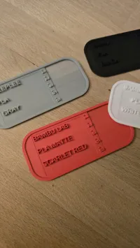 Custom Text Card 0.1mm layer, 2 walls, 10% infill
