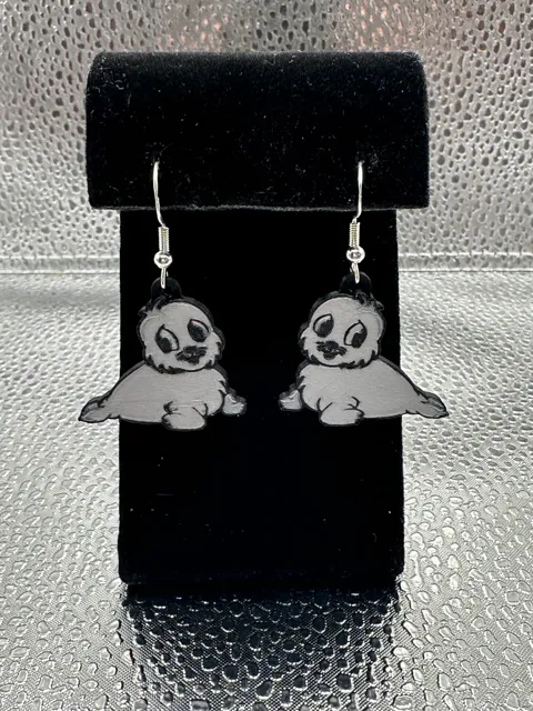 Baby Seal Earrings view 2