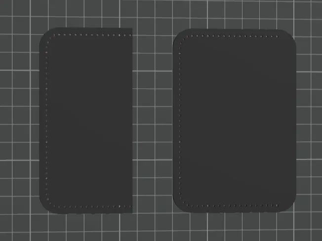 Leather Card Holder Template 3mm