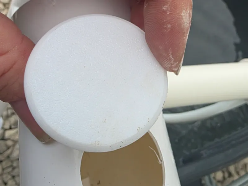 Blanking cap for my NFT pipe system