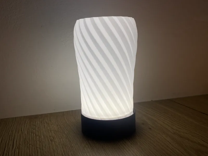 Spiral Twist Table Lamp