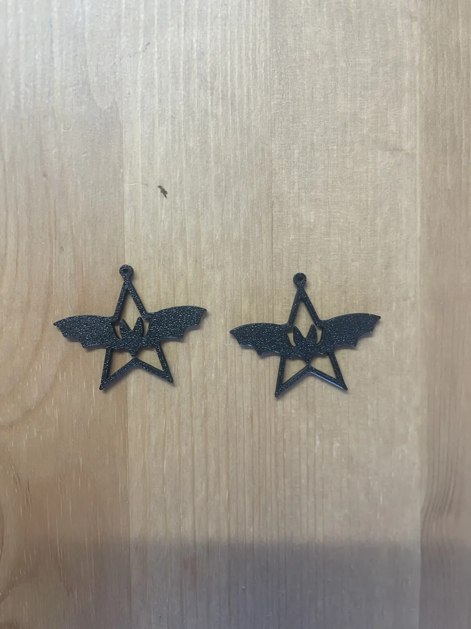 bat earrings view 2