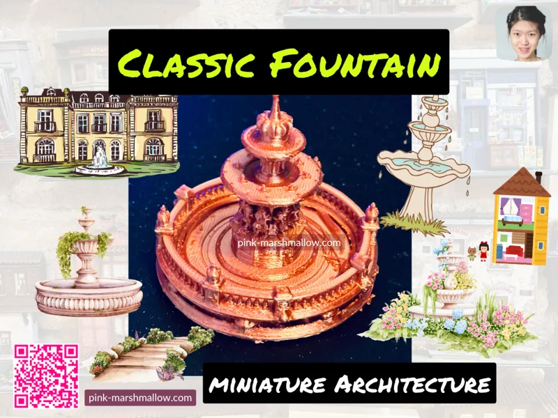 Classic Fountain - Miniature Architecture 