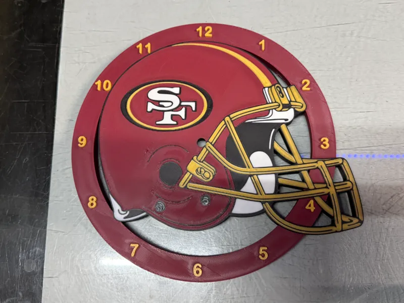 San Francisco 49ers Helmet Clock 2