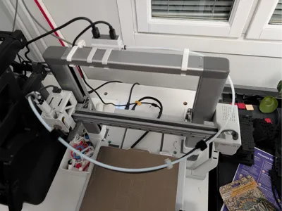 A1 AMS Hub holder - top bar mount