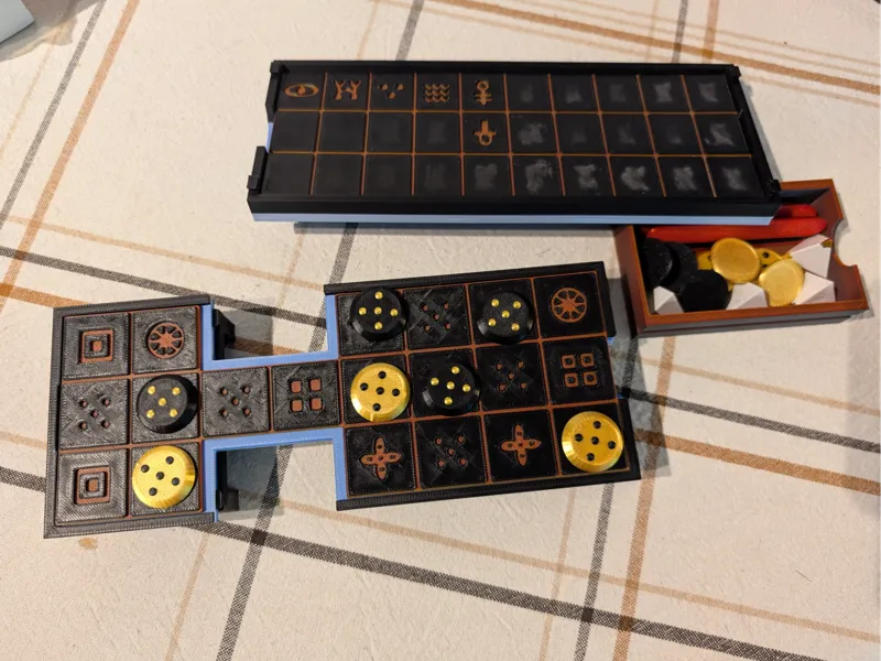 Ancient Egypt Modular Game Set: Senet, Aseb, Ur