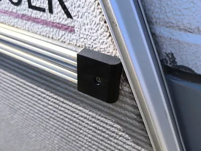 End cap for trim on caravan