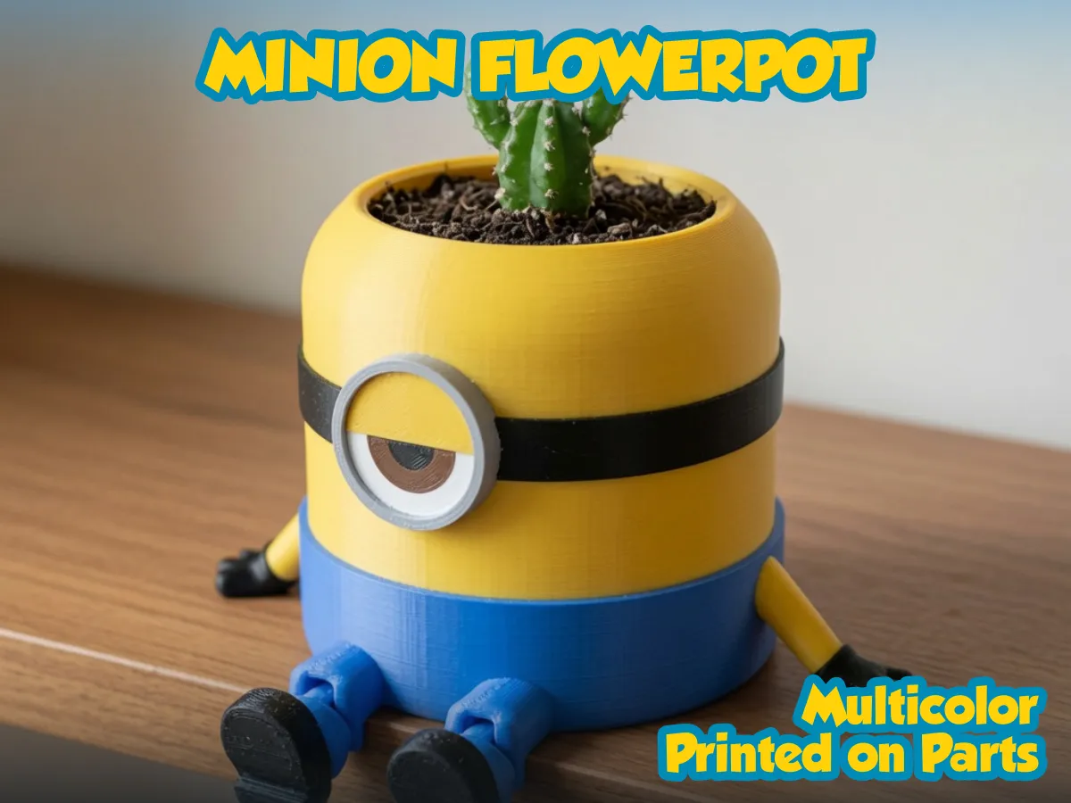 Pot de fleurs articulé Minion