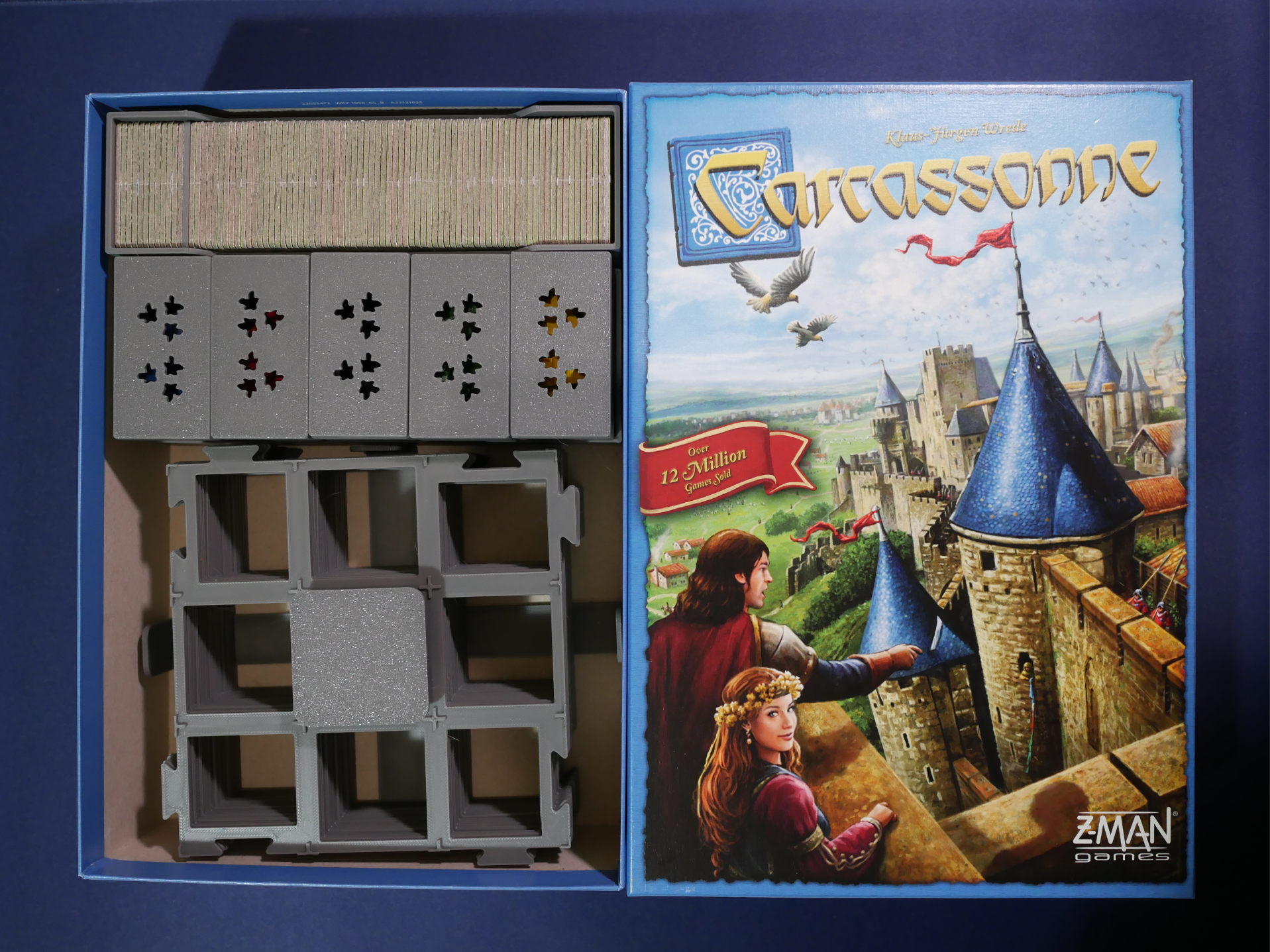 Carcassonne board game insert