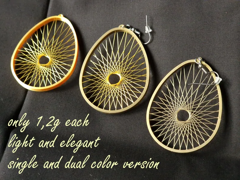 Easter egg string earrings