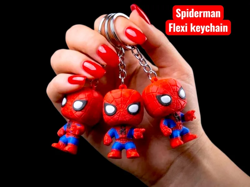 Spiderman Flexi Keychain