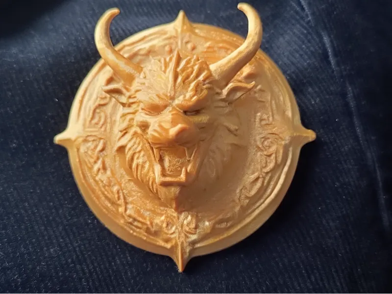 Dragon Crest Medallion – Fantasy Badge 