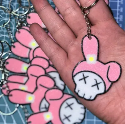Kaws x MyMelody Keychain 