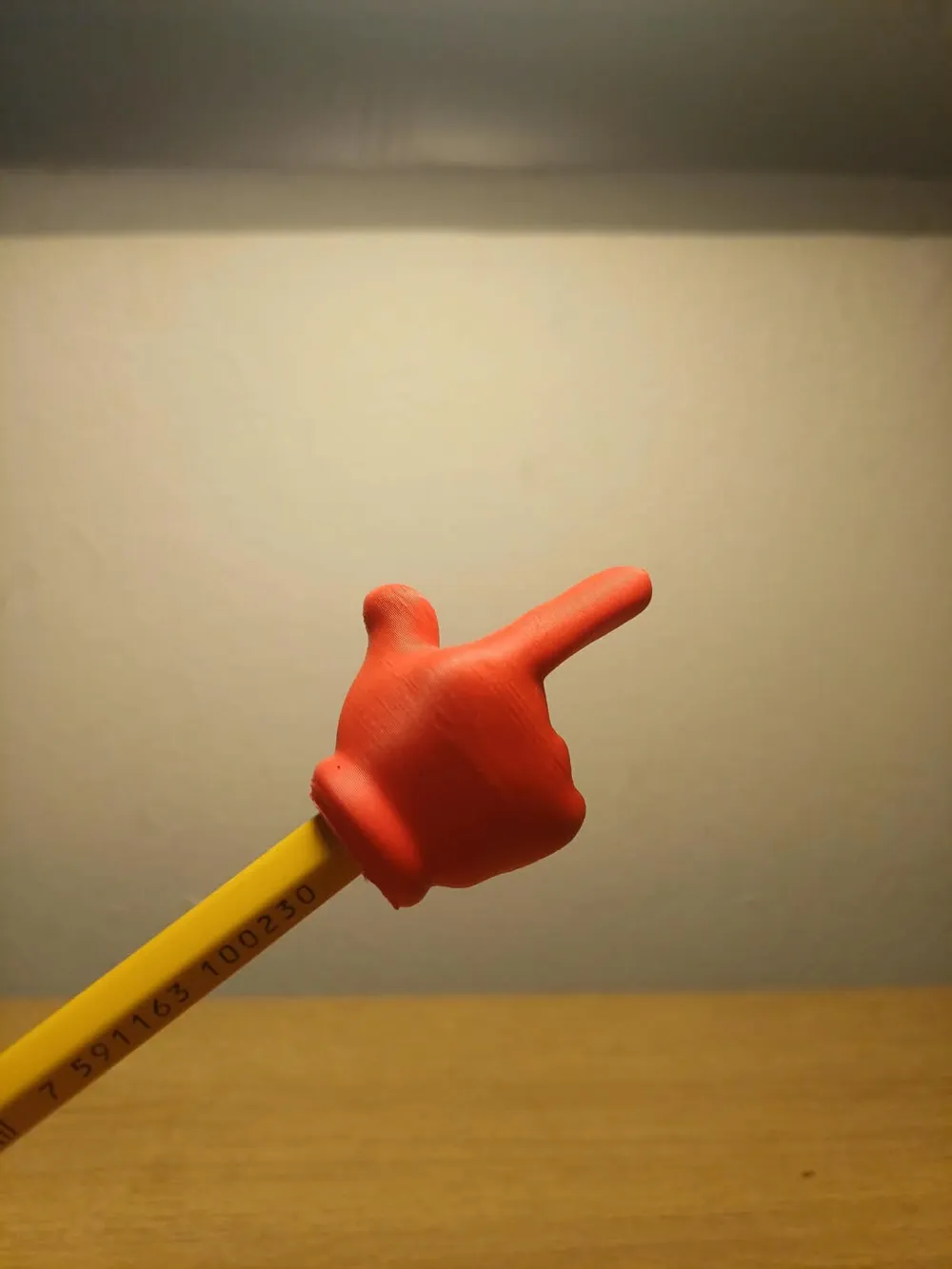 Pointing Hand Pencil Topper - Free 3D Print Model - MakerWorld