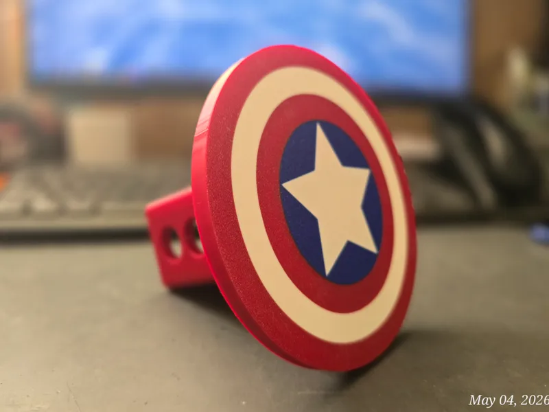 Captain America Shield Hitch Cover