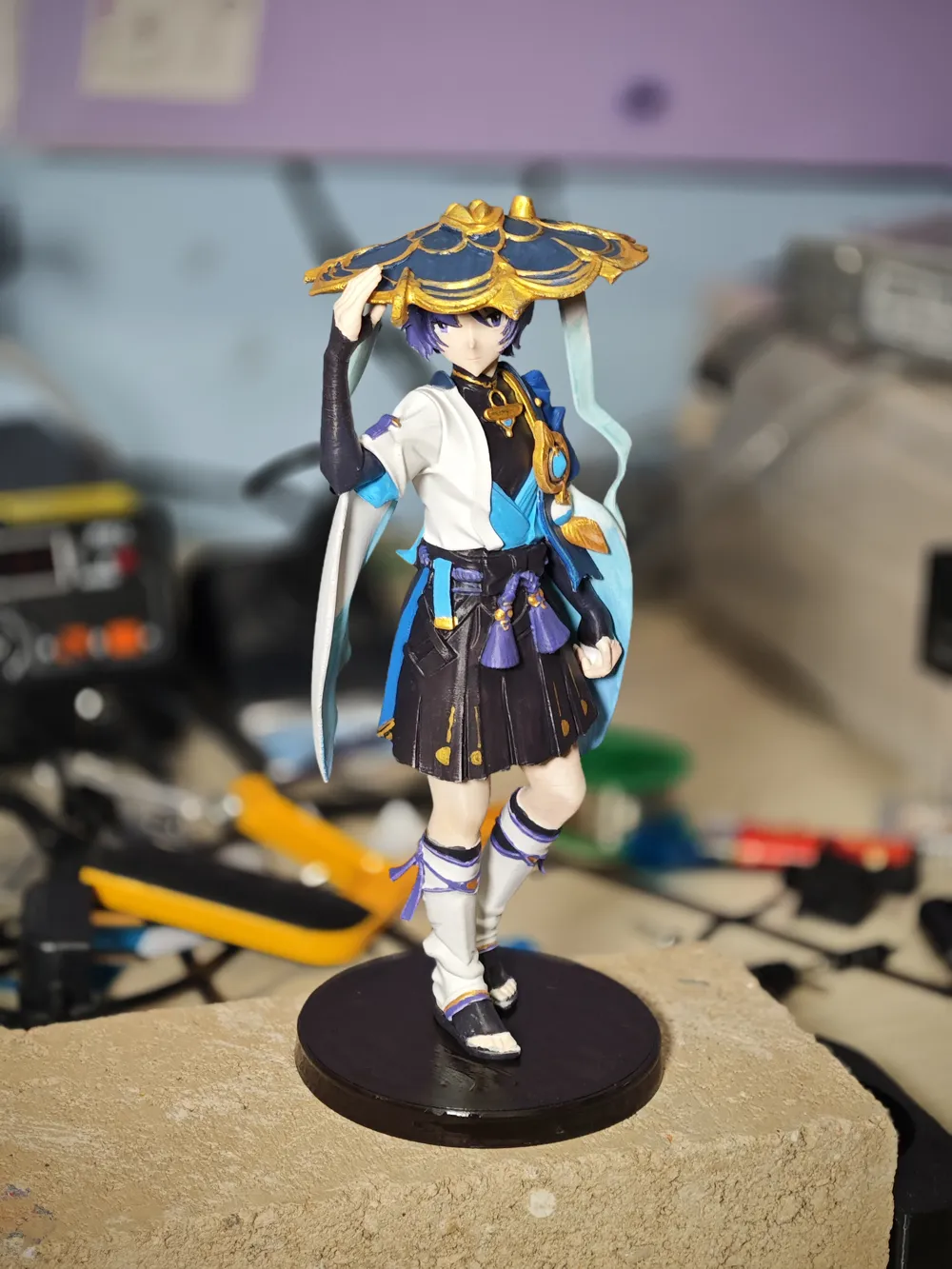 Genshin Impact Wanderer Scaramouche Standing Pose Figure 23cm Tall ...