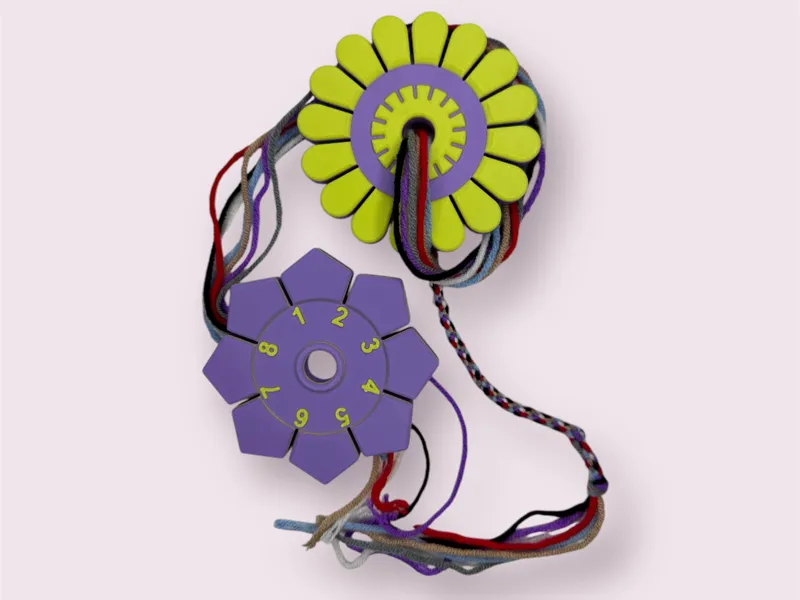 Knüpfstern und Knüpfblume - 8 und 16 Schlitze