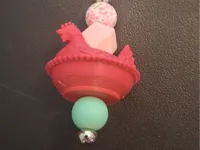 Poule sur son nid - porte-clés — photo 1