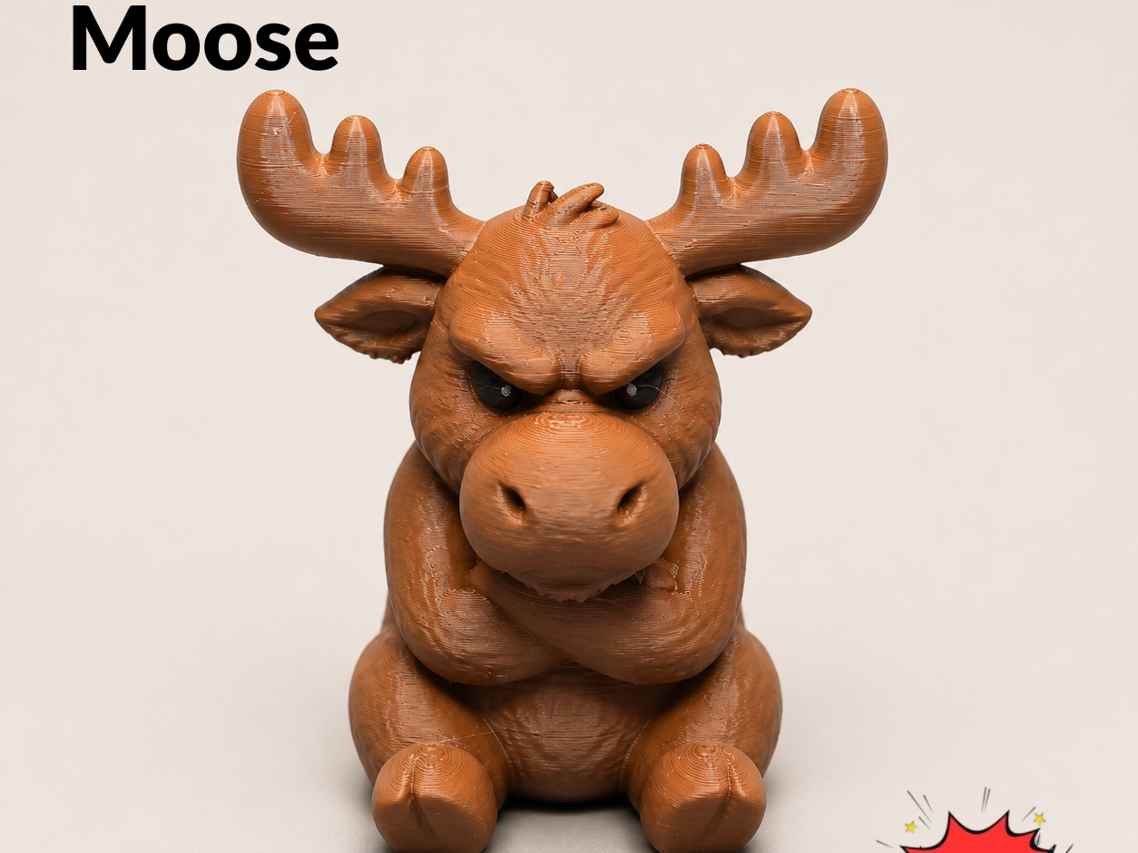 Miniatura 1 do modelo 3D Grumpy Moose