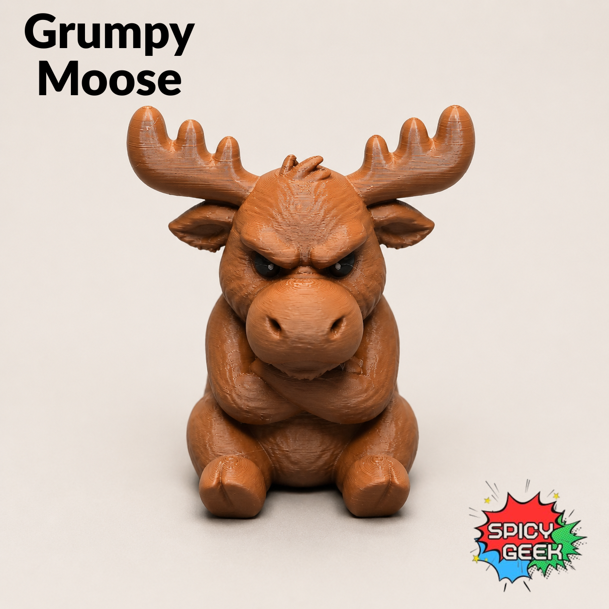 Miniatura 2 do modelo 3D Grumpy Moose