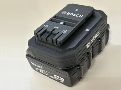 Makita 2x18V to Bosch 36V battery adapter