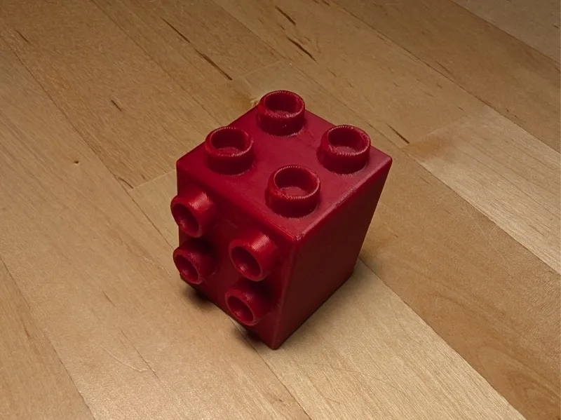 Duplo two way Brick 90 degree