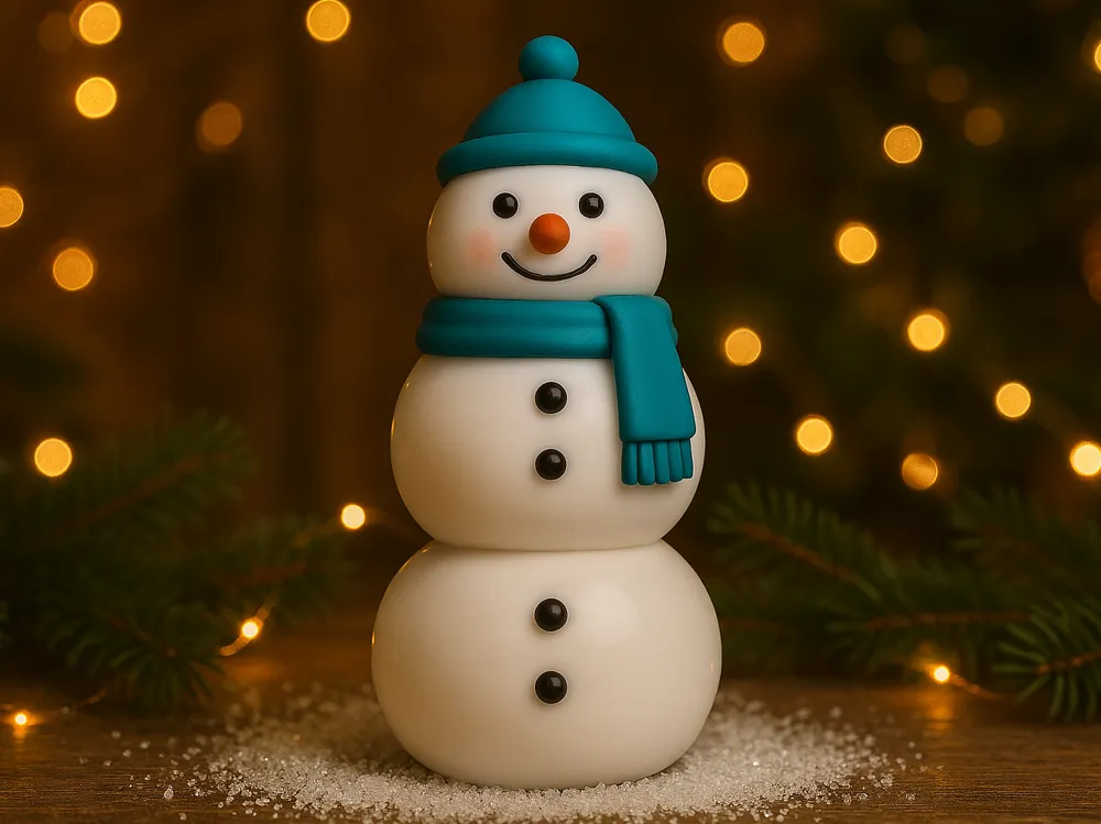 Cute Mini Snowman– Christmas - Free 3D Print Model - MakerWorld