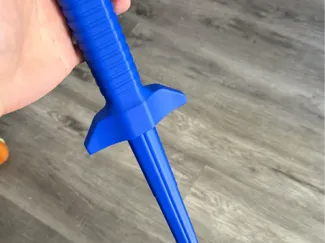 Collapsing print in place sword