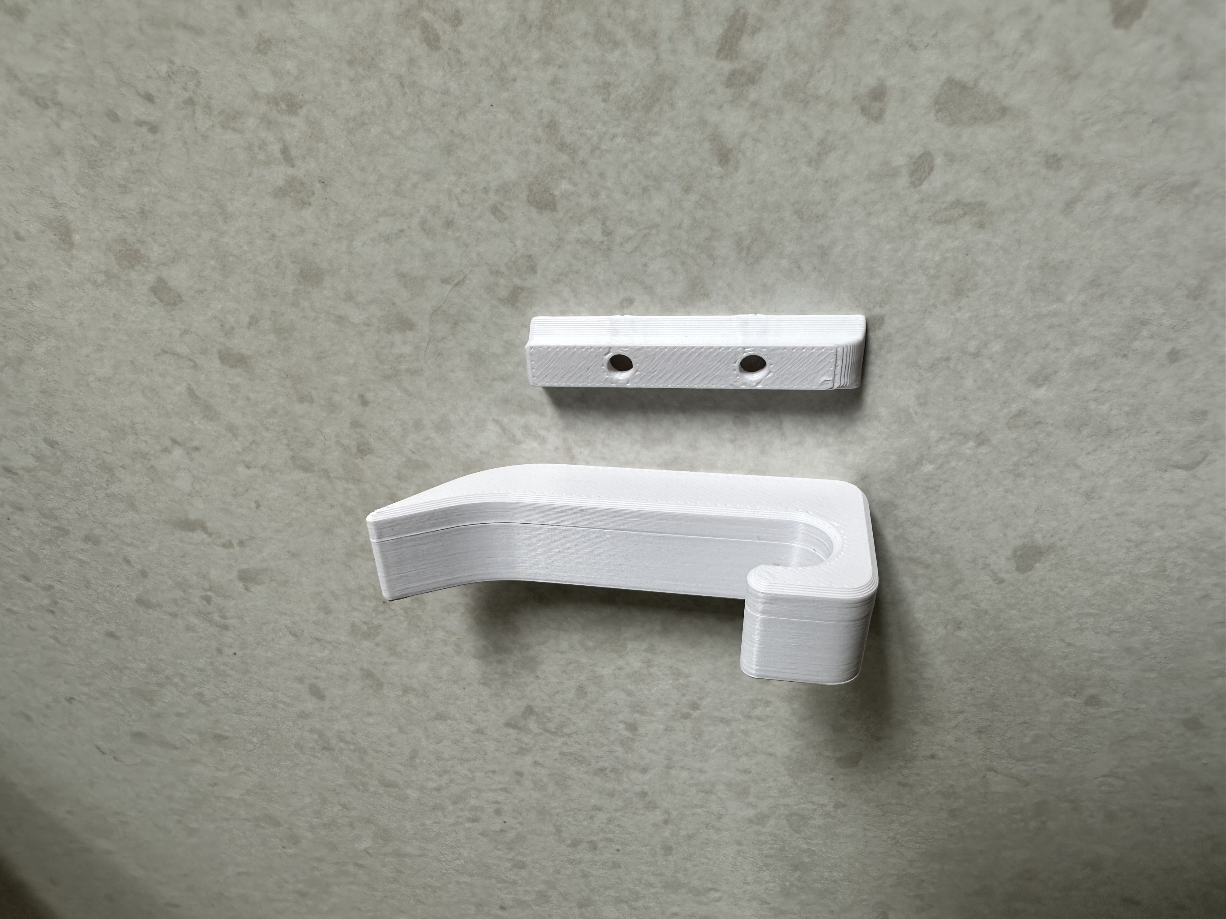 Miniatura 2 do modelo 3D Universal Flush‑Mount Wall Hook