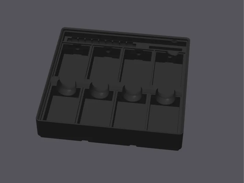 Gridfinity Rectangular Hydrometer Storage Bin.