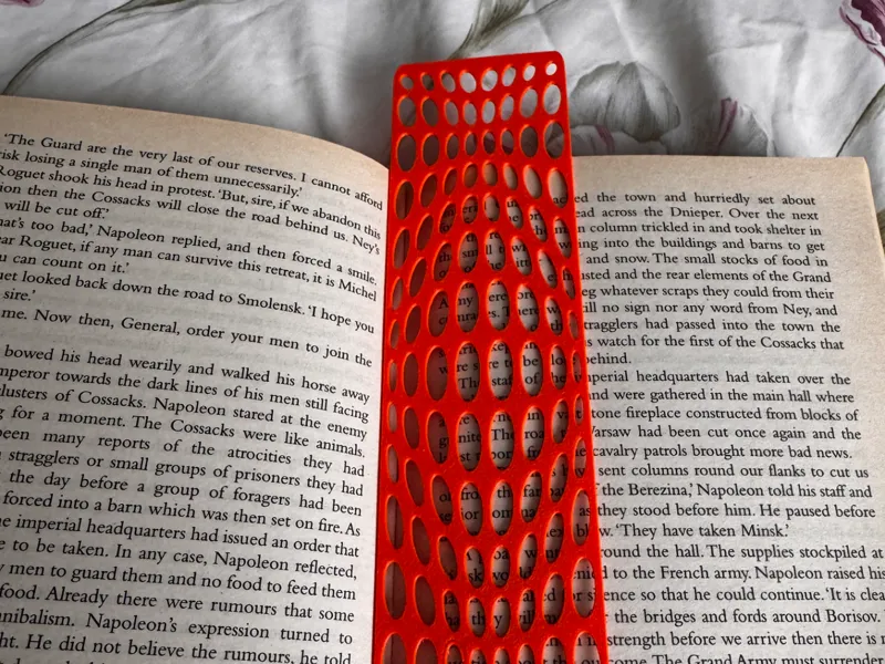 Optical Illusion Bookmark 3D Print
